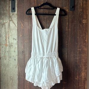 Not for sale—Reserved 
FP Movement by Free People White Layered Romper